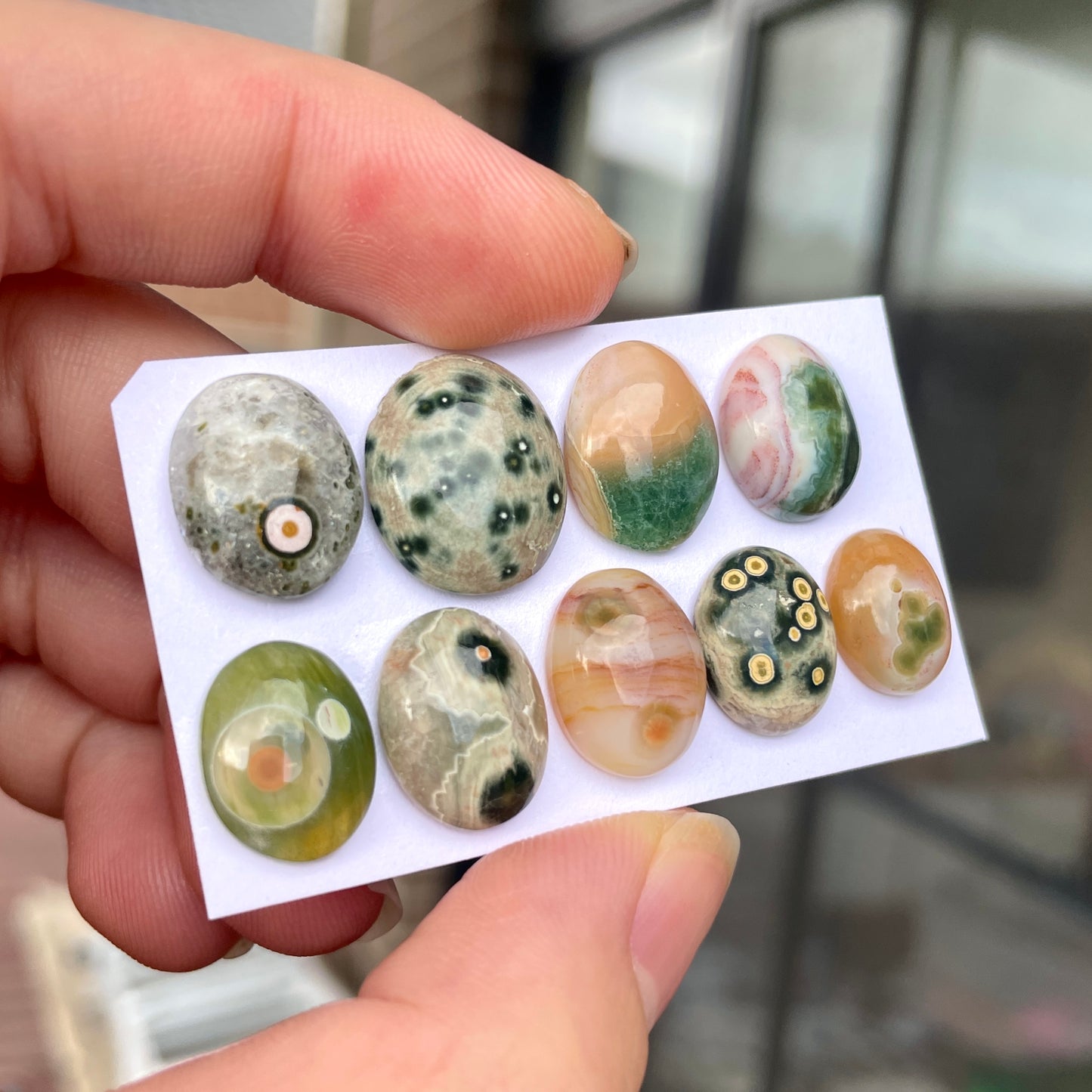 12-16mm Ocean Jasper Oval Cabochon Smooth - Choose your Stone (W3)