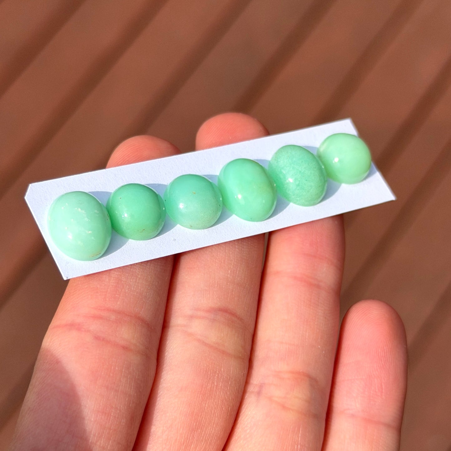 10-12mm Australian Chrysoprase Cabochon Smooth - Choose your Stone (W8)