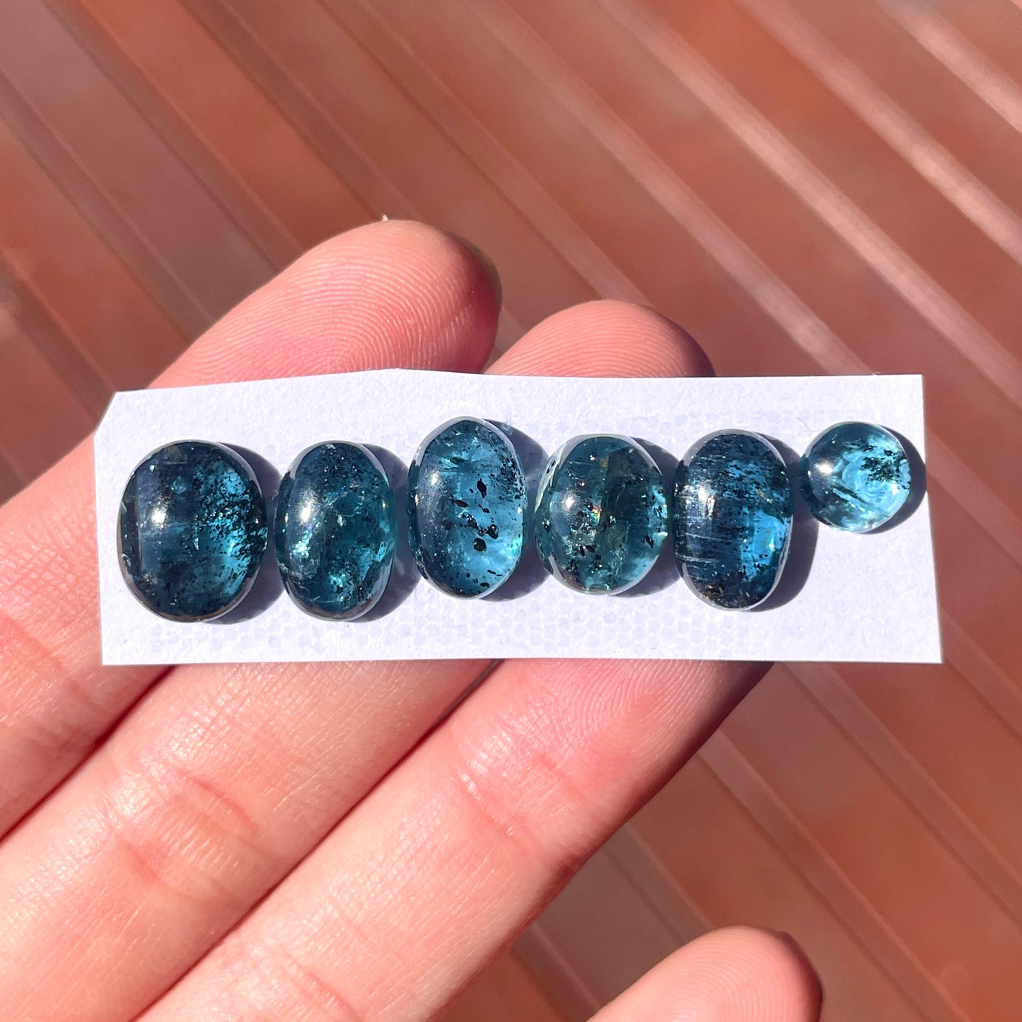 Teal Moss Kyanite Cabochon Smooth - Choose your Stone (W1)