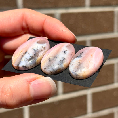 Dendritic Australian Pink Opal Cabochon Oval Smooth  - Choose your Stone (W17)