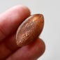 Rainbow 'Meteor Shower' Sunstone Cabochon - 29 x 16mm (B-W2)