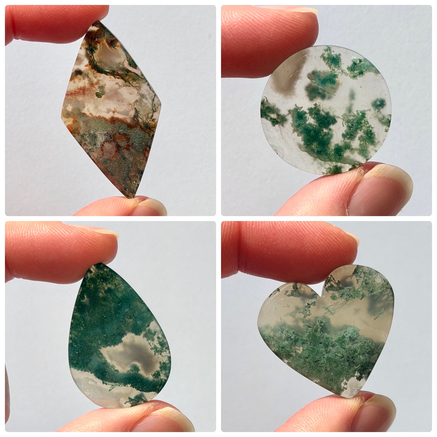 21-47mm Horse Canyon Moss Agate Cabochon - Choose your Stone (W)