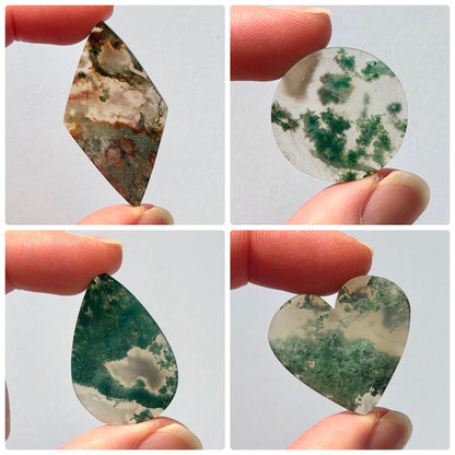 21-47mm Horse Canyon Moss Agate Cabochon - Choose your Stone (W)