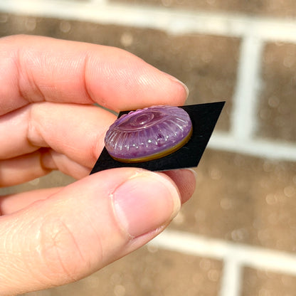 Mother of Pearl & Amethyst 'Evil Eye/Nazar' Oval Cabochon Triplet - 20.5mm x 16mm (W16)