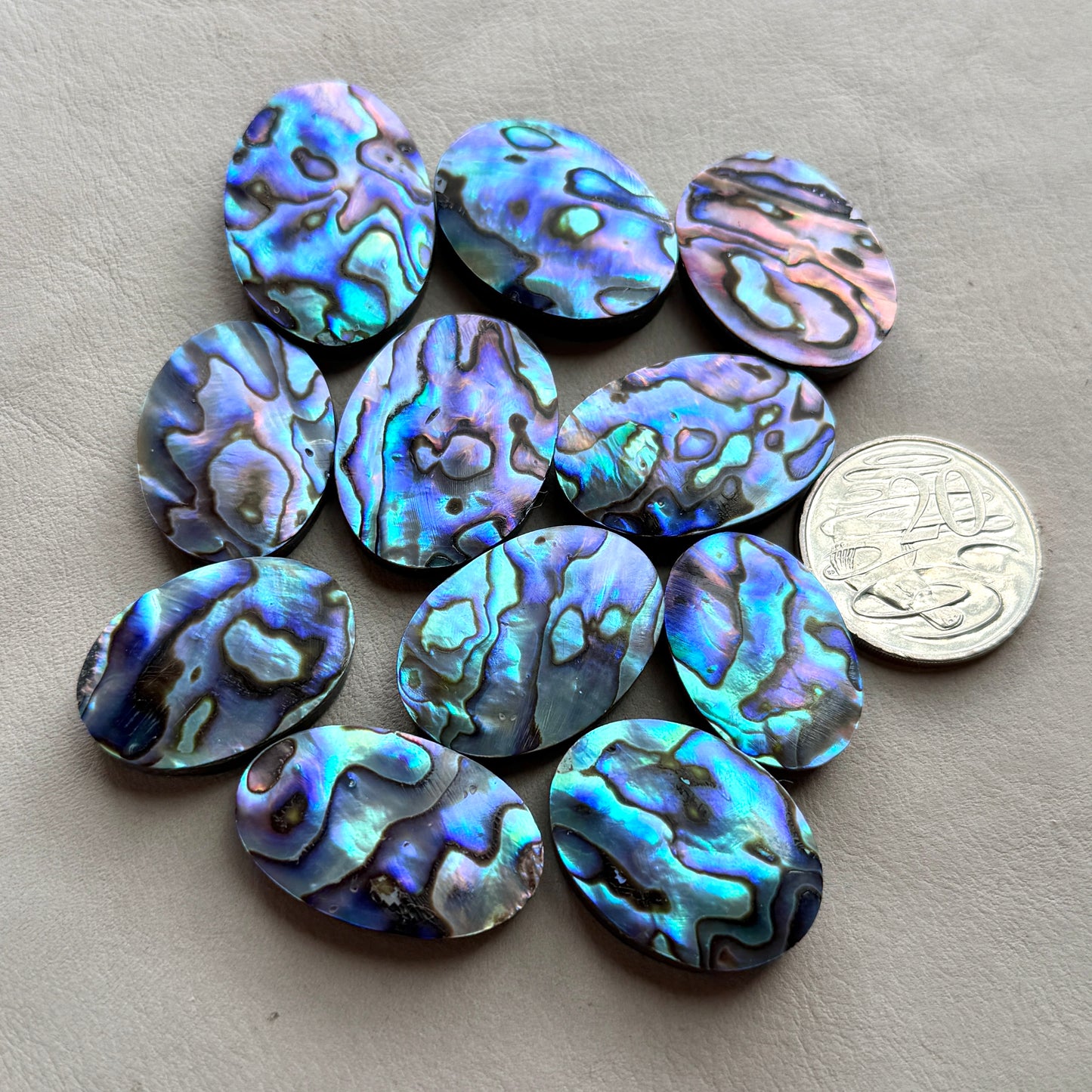 Abalone Paua Shell (Iridescent) Cabochon Smooth - Choose your Stone (W3)