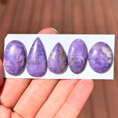 Lavender Jade Cabochon Smooth - Choose your Stone (W10)