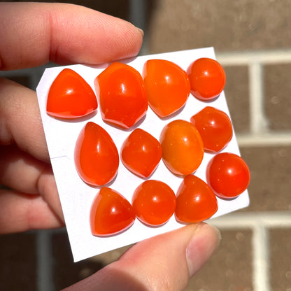 Carnelian Agate Cabochon Smooth - Choose your Stone (W10)