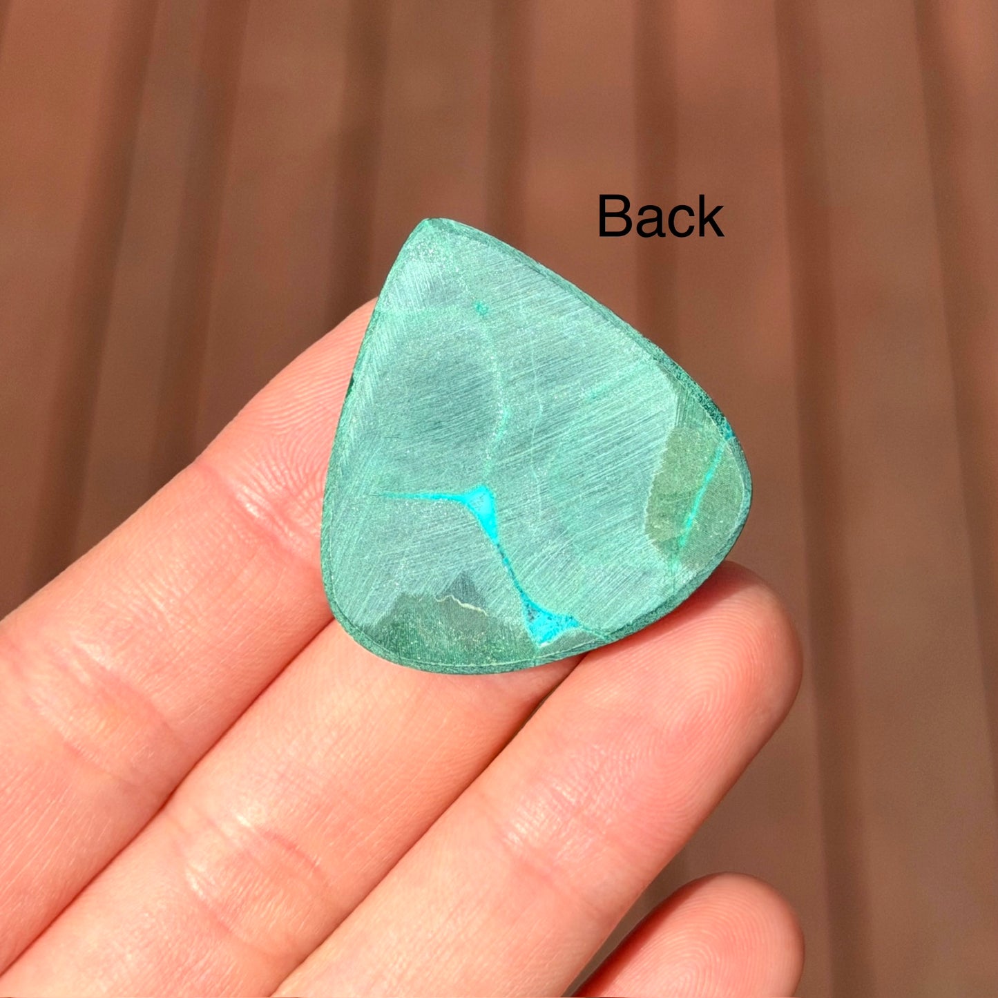 Malachite Chrysocolla Teardrop Cabochon - 32 x 30.5mm (W8)