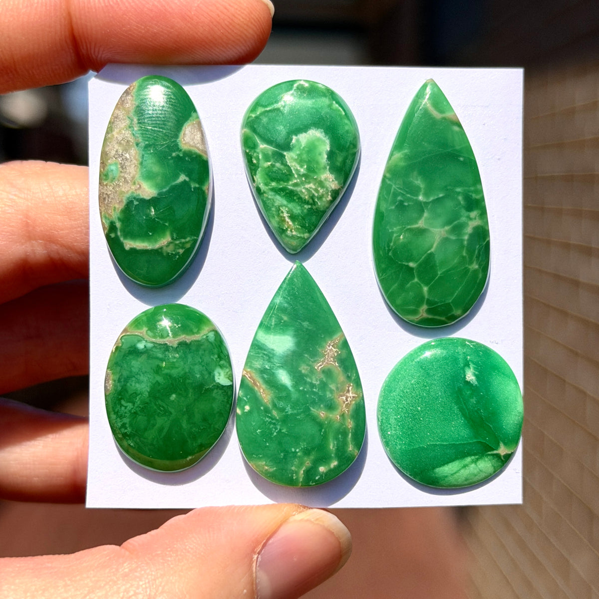 18-32mm Australian Variscite Cabochon Smooth - Choose your Stone (W14)