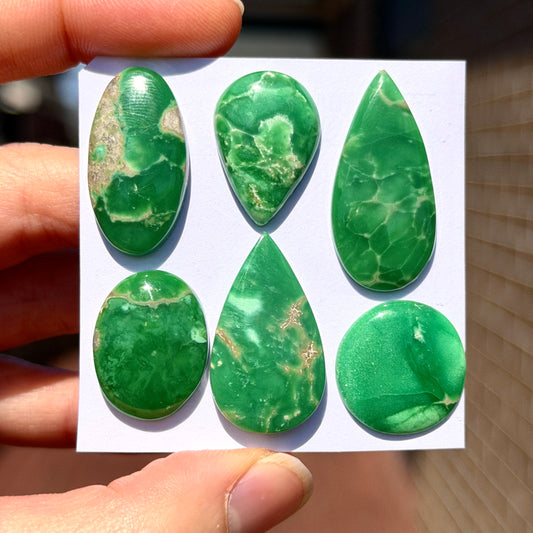 18-32mm Australian Variscite Cabochon Smooth - Choose your Stone (W14)