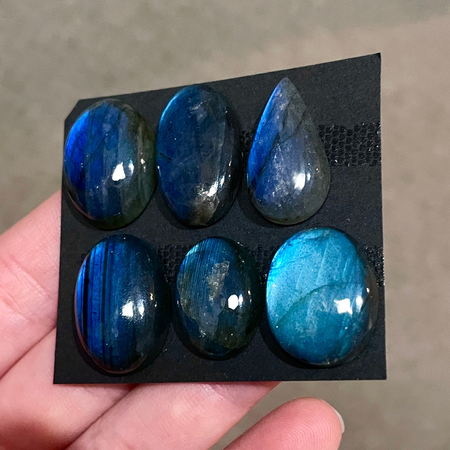 18-21mm Blue Labradorite Cabochon Smooth - Choose your Stone (W11)