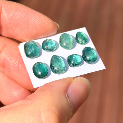 Emerald Green Kyanite Cabochon Smooth - Choose your Stone (W9)