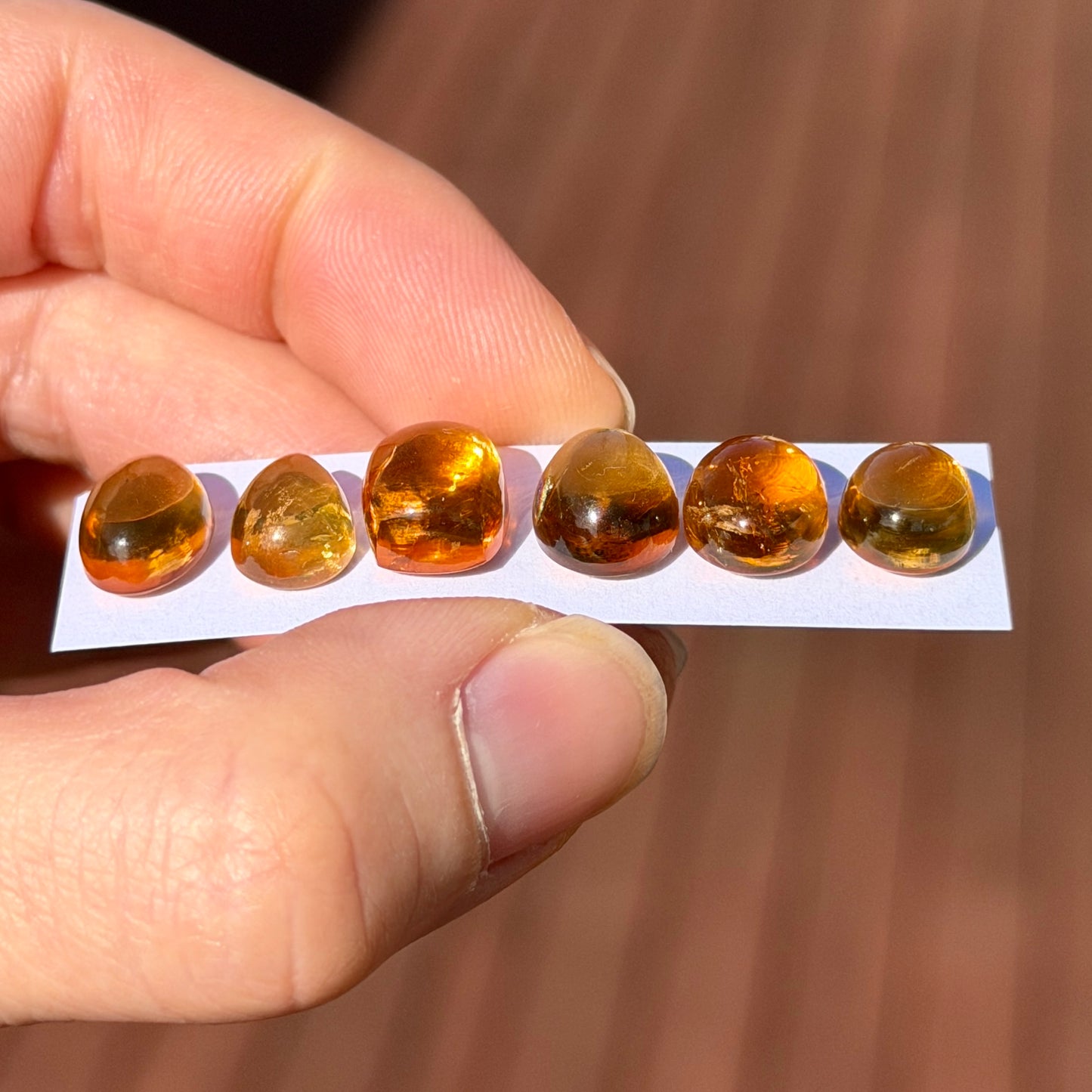 High-domed Brandy Citrine Cabochon Smooth - Choose your Stone (W3)