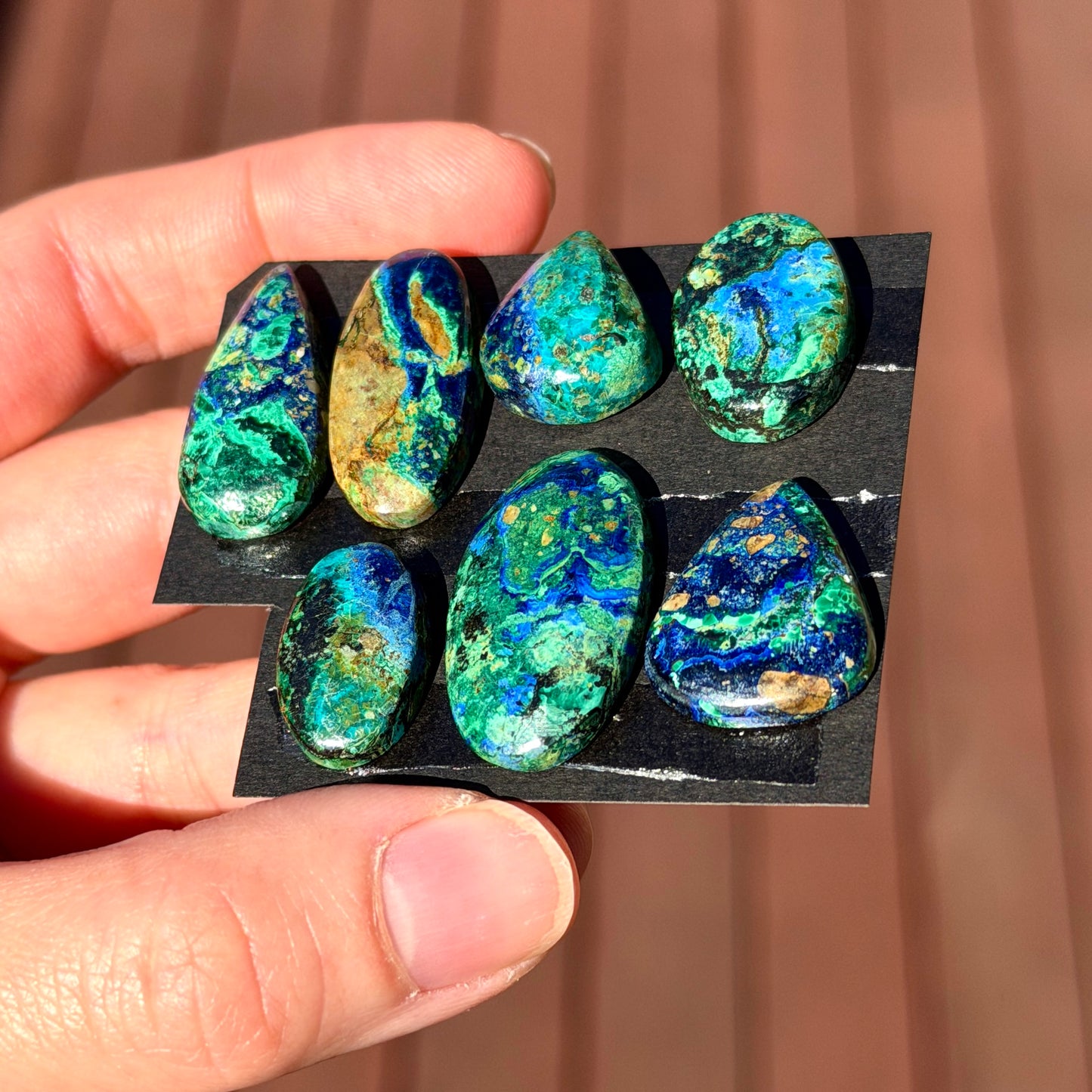 Azurite Malachite Cabochon Smooth - Choose your Stone (W13)