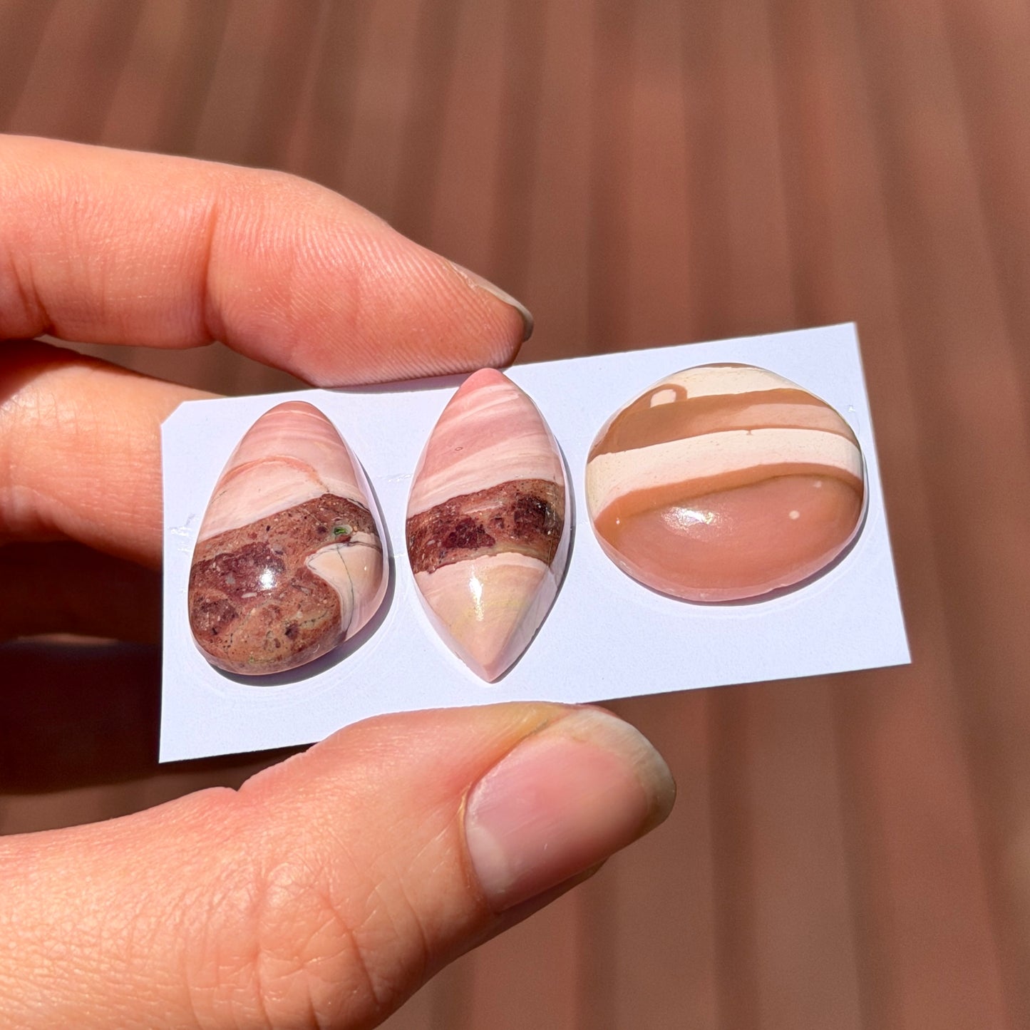 Australian Pink Opal Cabochon Smooth  - Choose your Stone (W12)