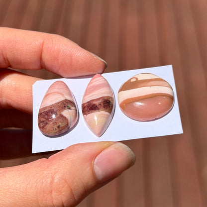 Australian Pink Opal Cabochon Smooth  - Choose your Stone (W12)