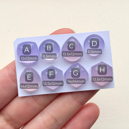 11-14mm Lavender (Purple) Chalcedony Cabochon Smooth - Choose your Stone (W14)