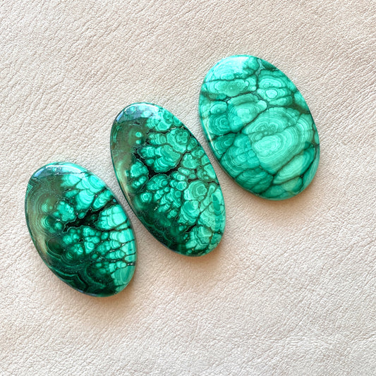 Malachite Cabochon Smooth - Choose your Stone (B)