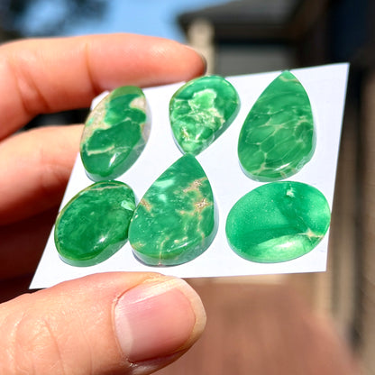 18-32mm Australian Variscite Cabochon Smooth - Choose your Stone (W14)
