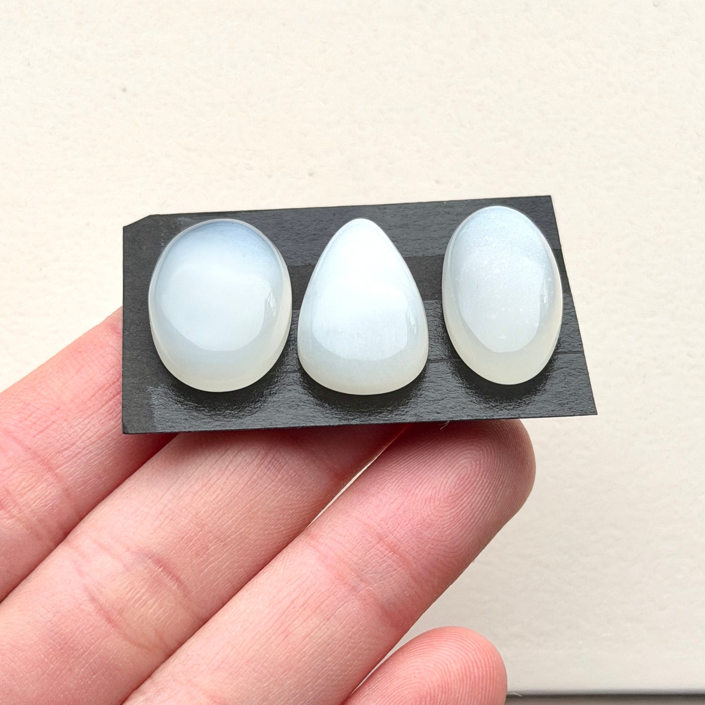 21-23mm White Moonstone Cabochon Smooth  - Choose your Stone (W4)