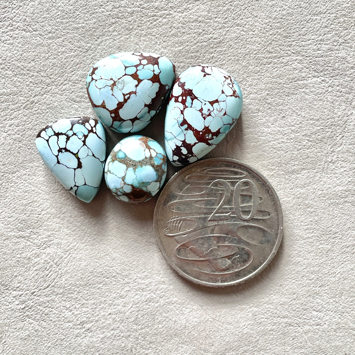15-23mm Sand Hill Turquoise Cabochon Smooth (Backed) - Choose your Stone (W8)
