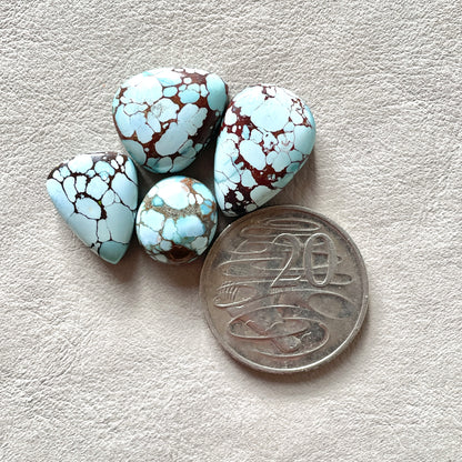 15-23mm Sand Hill Turquoise Cabochon Smooth (Backed) - Choose your Stone (W8)
