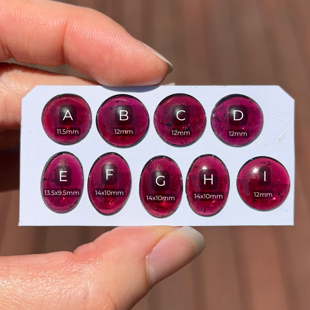 Rhodolite Garnet Cabochon Smooth - Choose your Stone (W17)