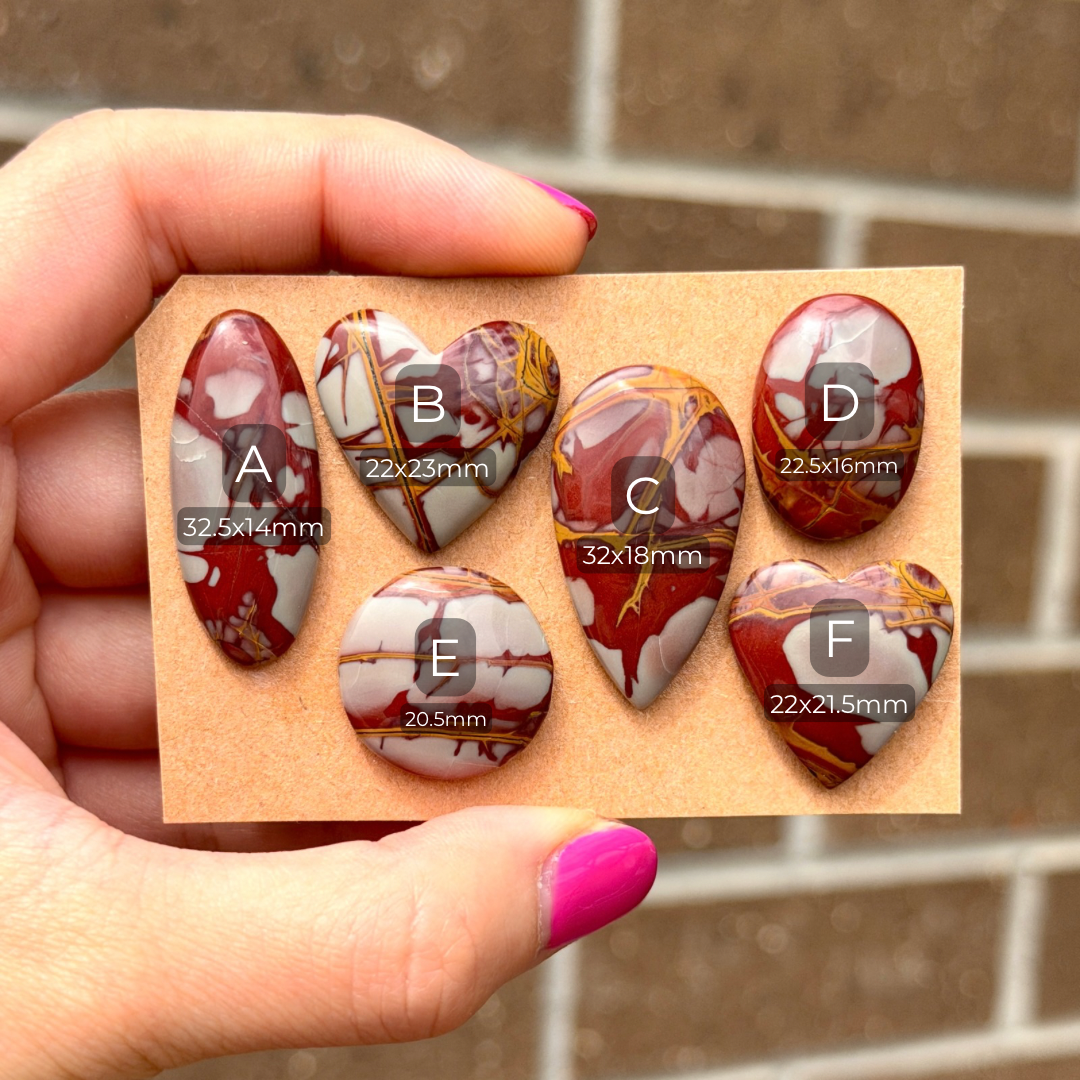 20-33mm Noreena Jasper (Australian) Cabochon Smooth - Choose your Stone (W13)