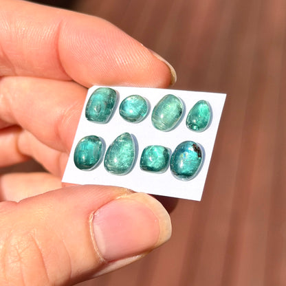 Emerald Green Kyanite Cabochon Smooth - Choose your Stone (W9)