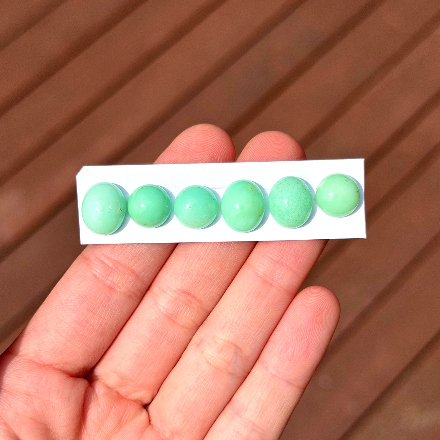 10-12mm Australian Chrysoprase Cabochon Smooth - Choose your Stone (W8)