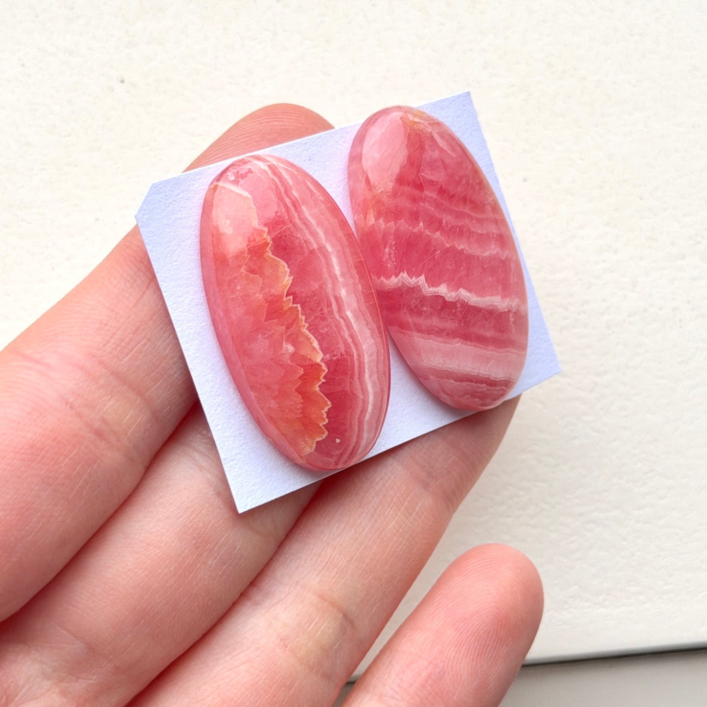 32-33mm Rhodochrosite Cabochon Smooth - Choose your Stone (W3)