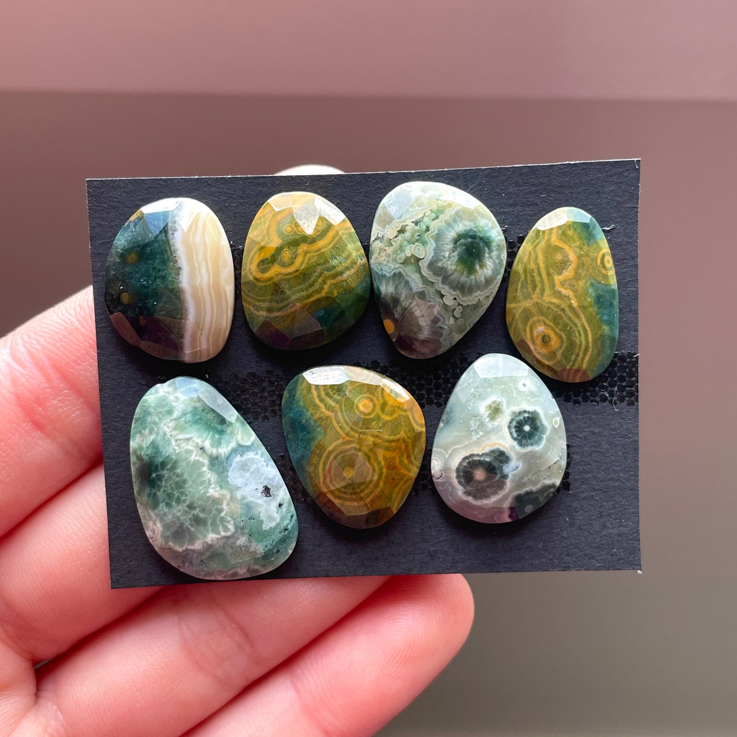 Ocean Jasper Cabochon Rose cut - Choose your Stone (W4)