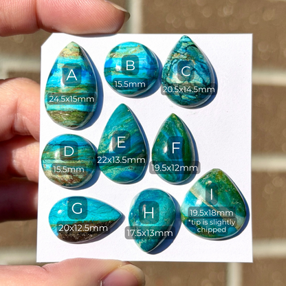 Peruvian Opalina Cabochon Smooth  - Choose your Stone (W3)