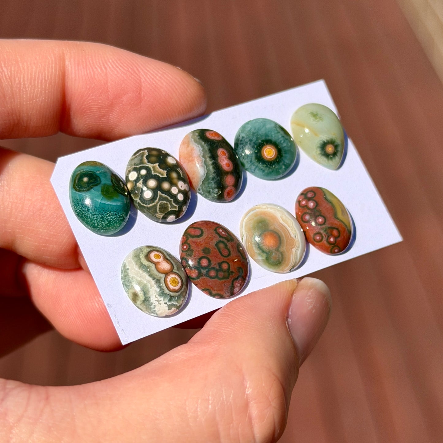 8th Vein Ocean Jasper Cabochon Smooth - Choose your Stone (W2)