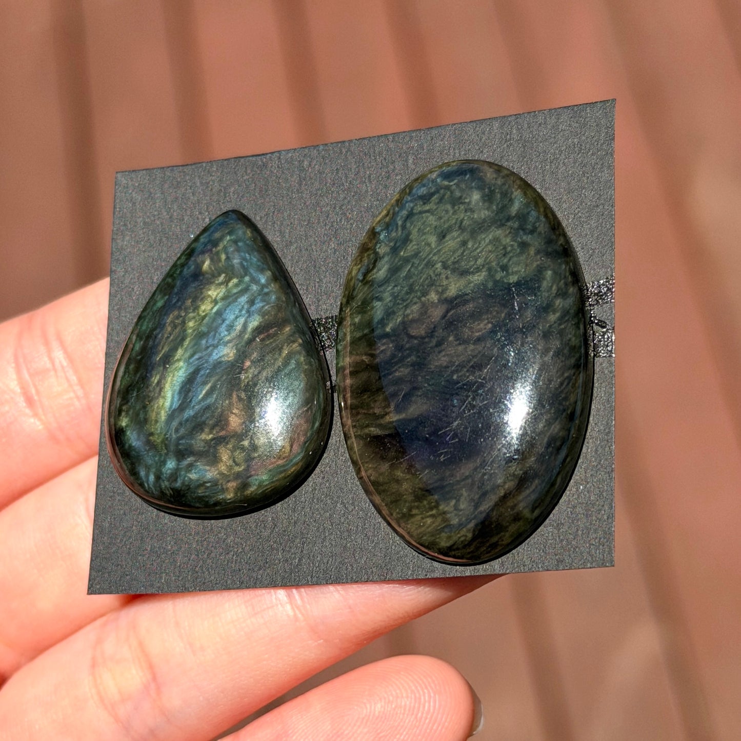 Mexico Velvet Obsidian (Very Rare) Cabochon Smooth - Choose your Stone (E9)