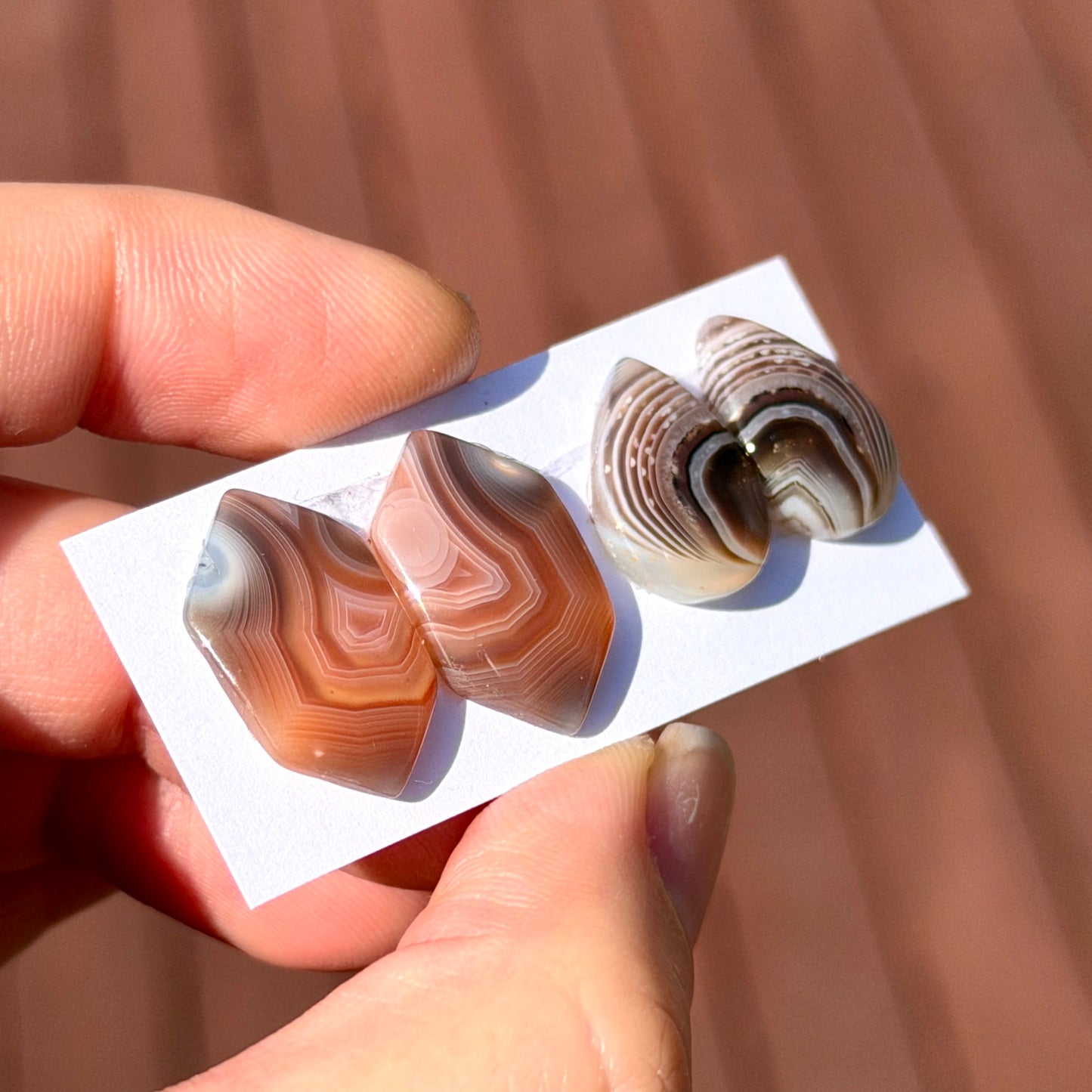 Botswana Agate Cabochon Pairs - Choose your Pair (W8)