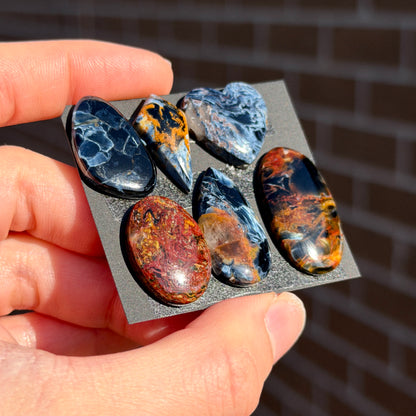 Blue/Red/Golden Pietersite Cabochon Smooth - Choose your Stone (W5)