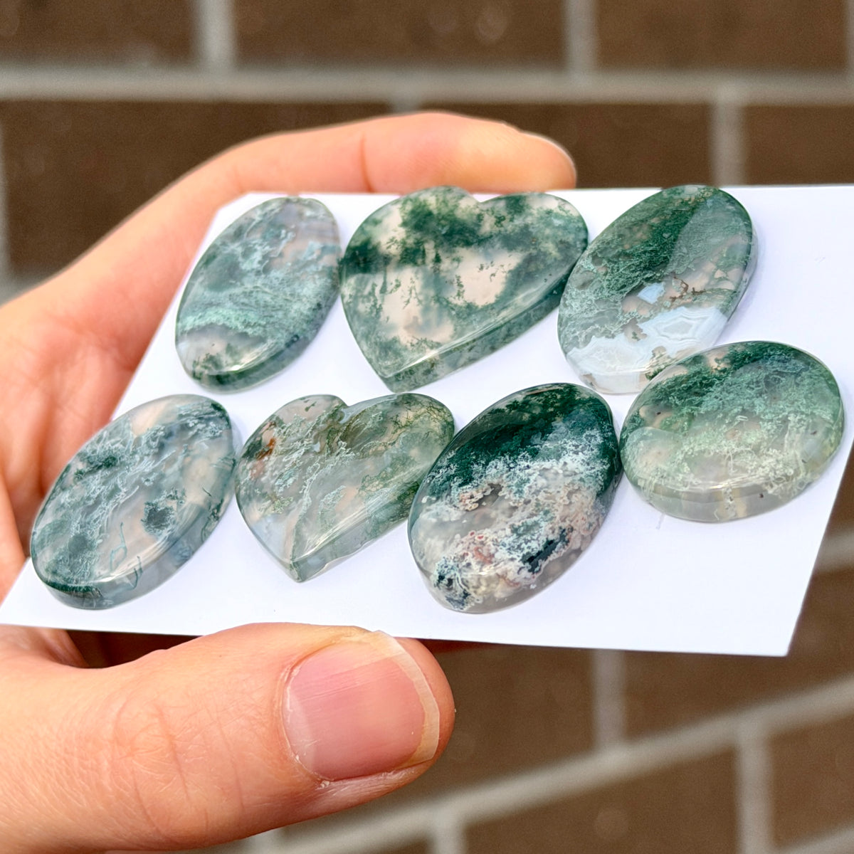 Horse Canyon Moss Agate Cabochon - Choose your Stone (W17)