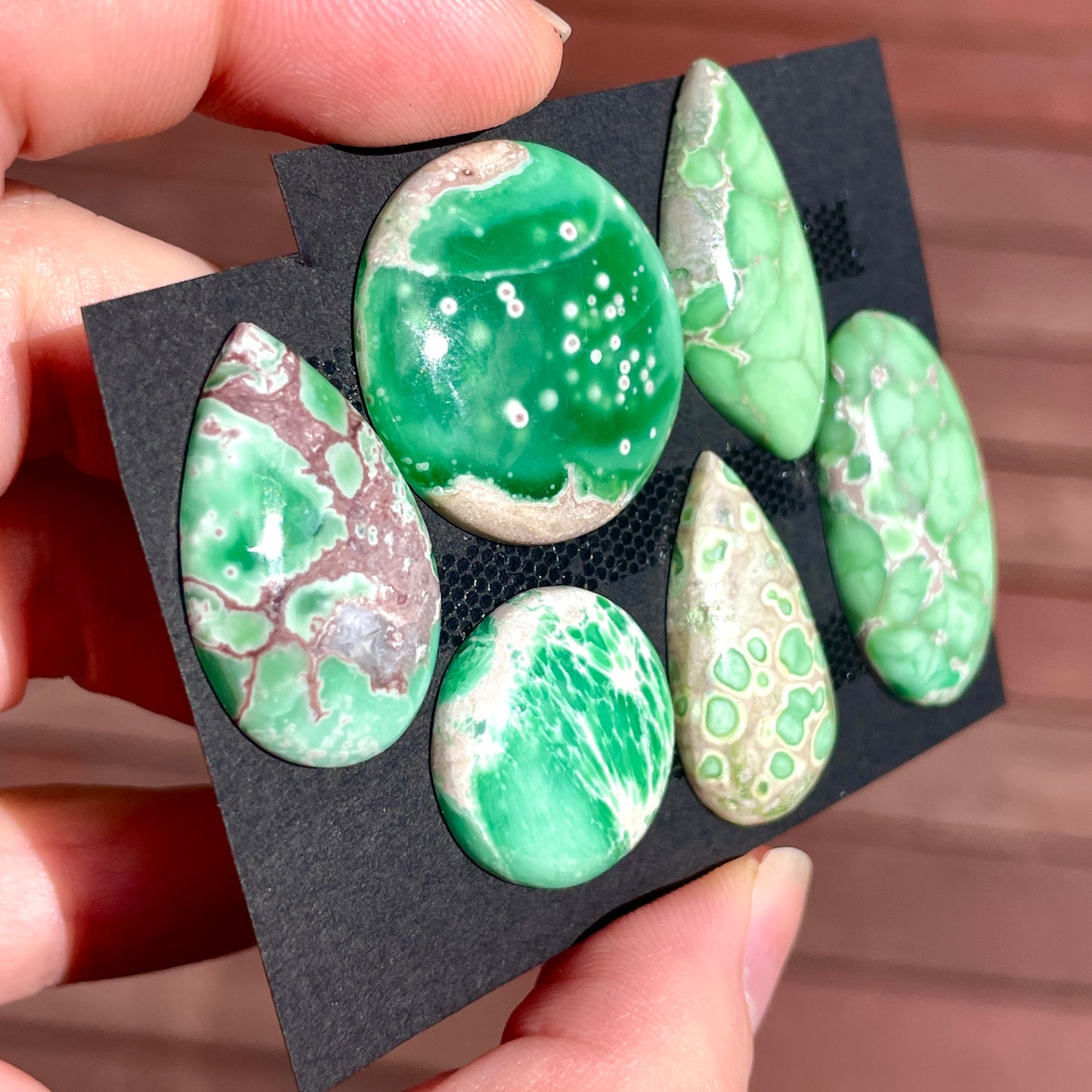 19-31mm High-grade Australian Variscite Cabochon Smooth - Choose your Stone (W11)