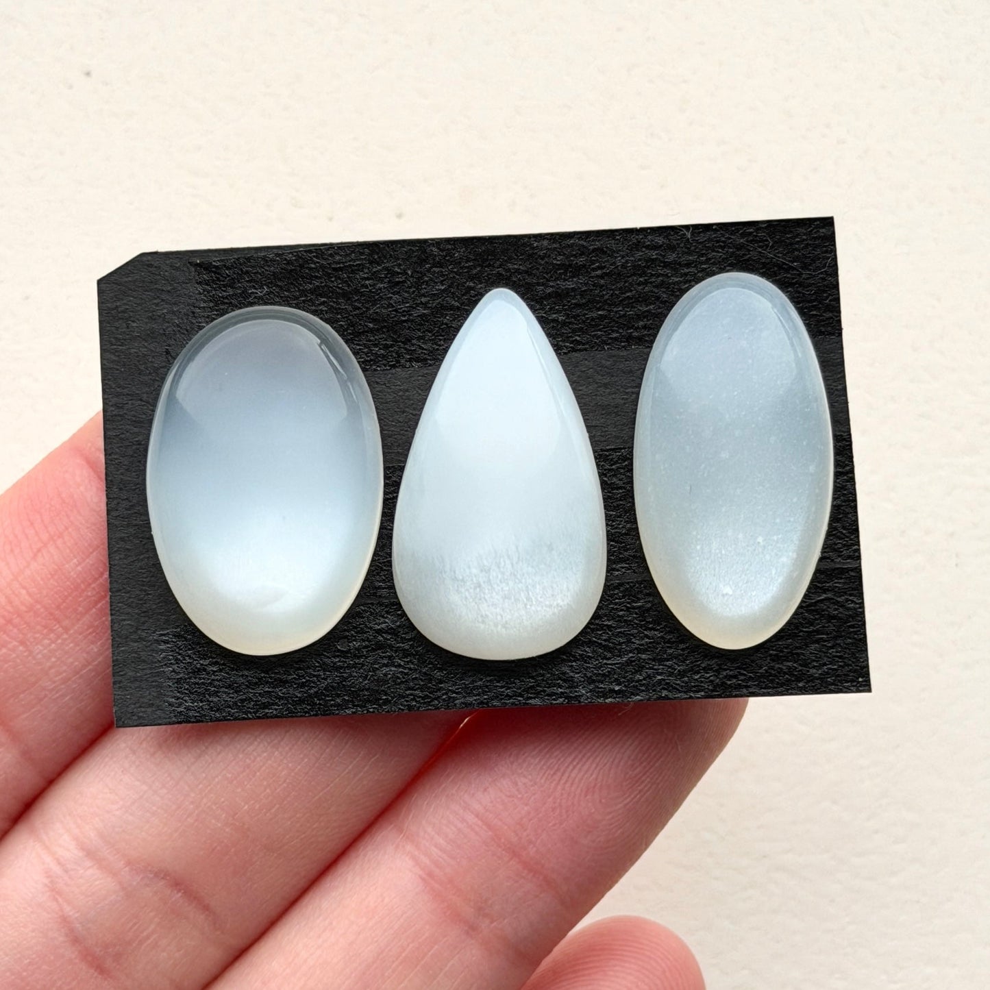 21-23mm White Moonstone Cabochon Smooth  - Choose your Stone (W4)