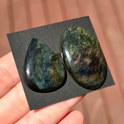 Mexico Velvet Obsidian (Very Rare) Cabochon Smooth - Choose your Stone (E9)