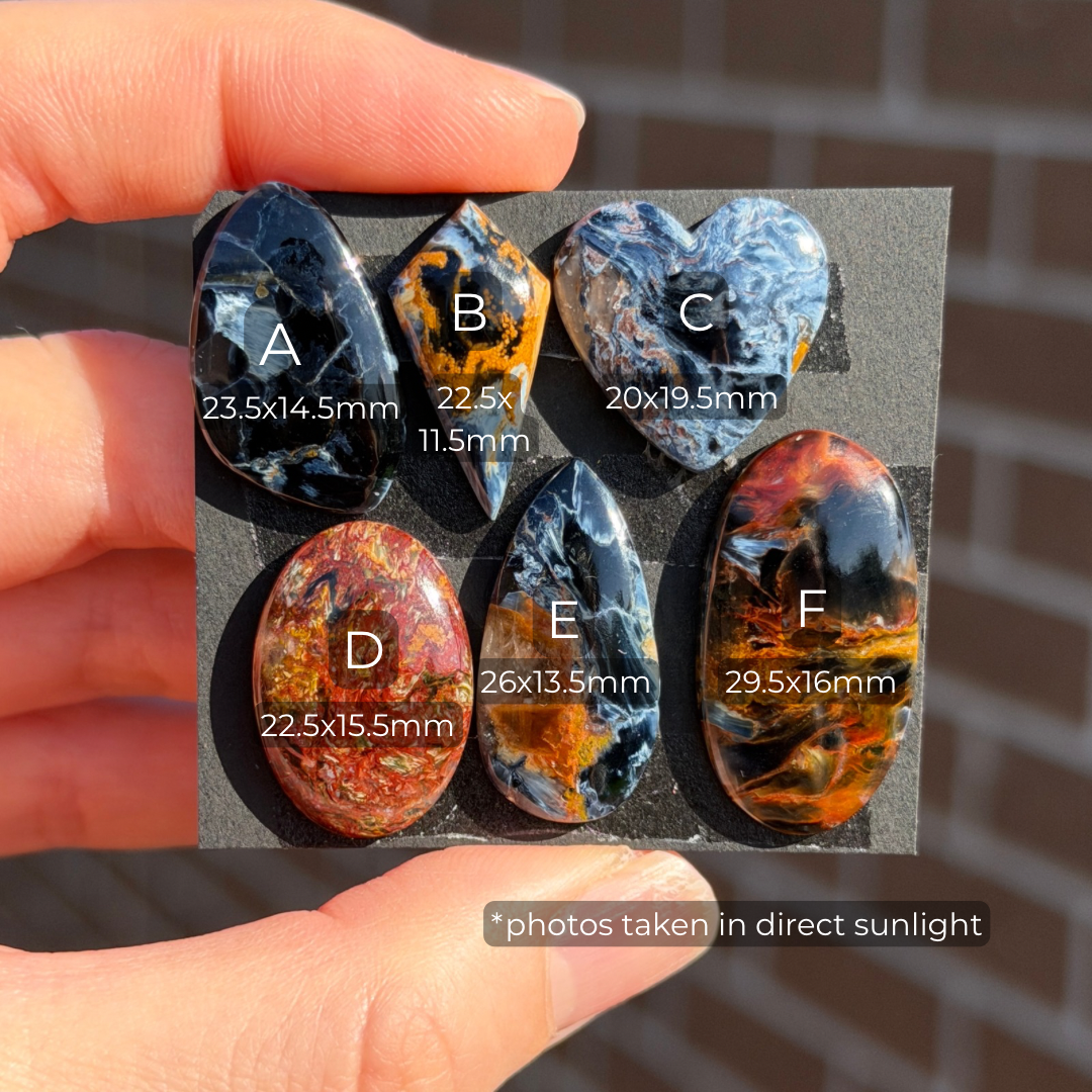 Blue/Red/Golden Pietersite Cabochon Smooth - Choose your Stone (W5)
