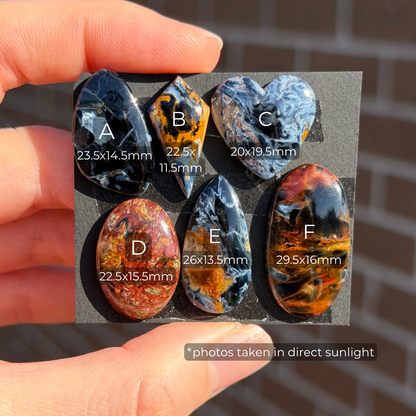 Blue/Red/Golden Pietersite Cabochon Smooth - Choose your Stone (W5)