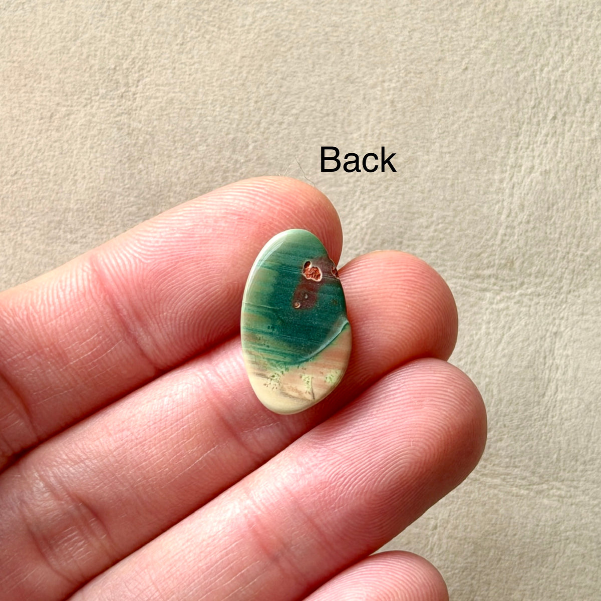‘Shark Bay, Western Australia' Imperial Jasper Cabochon - 19mm x 11mm (W3)
