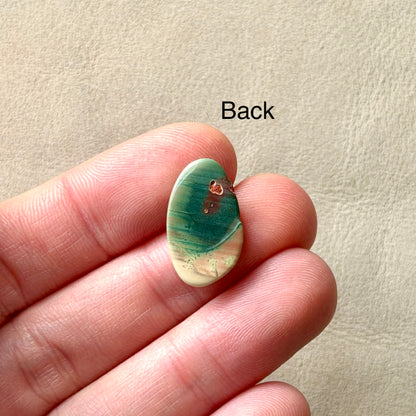 ‘Shark Bay, Western Australia' Imperial Jasper Cabochon - 19mm x 11mm (W3)