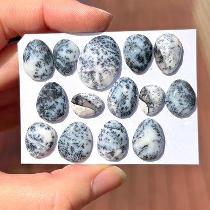 Dendritic Opal Agate Cabochon Rose cut - Choose your Stone (W4)