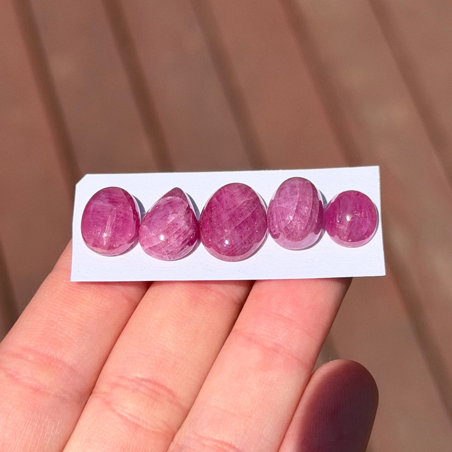 Ruby Cabochon Smooth (High Dome) - Choose your Stone (W12)