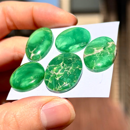 18-25mm Australian Variscite Cabochon Smooth - Choose your Stone (W14-B)