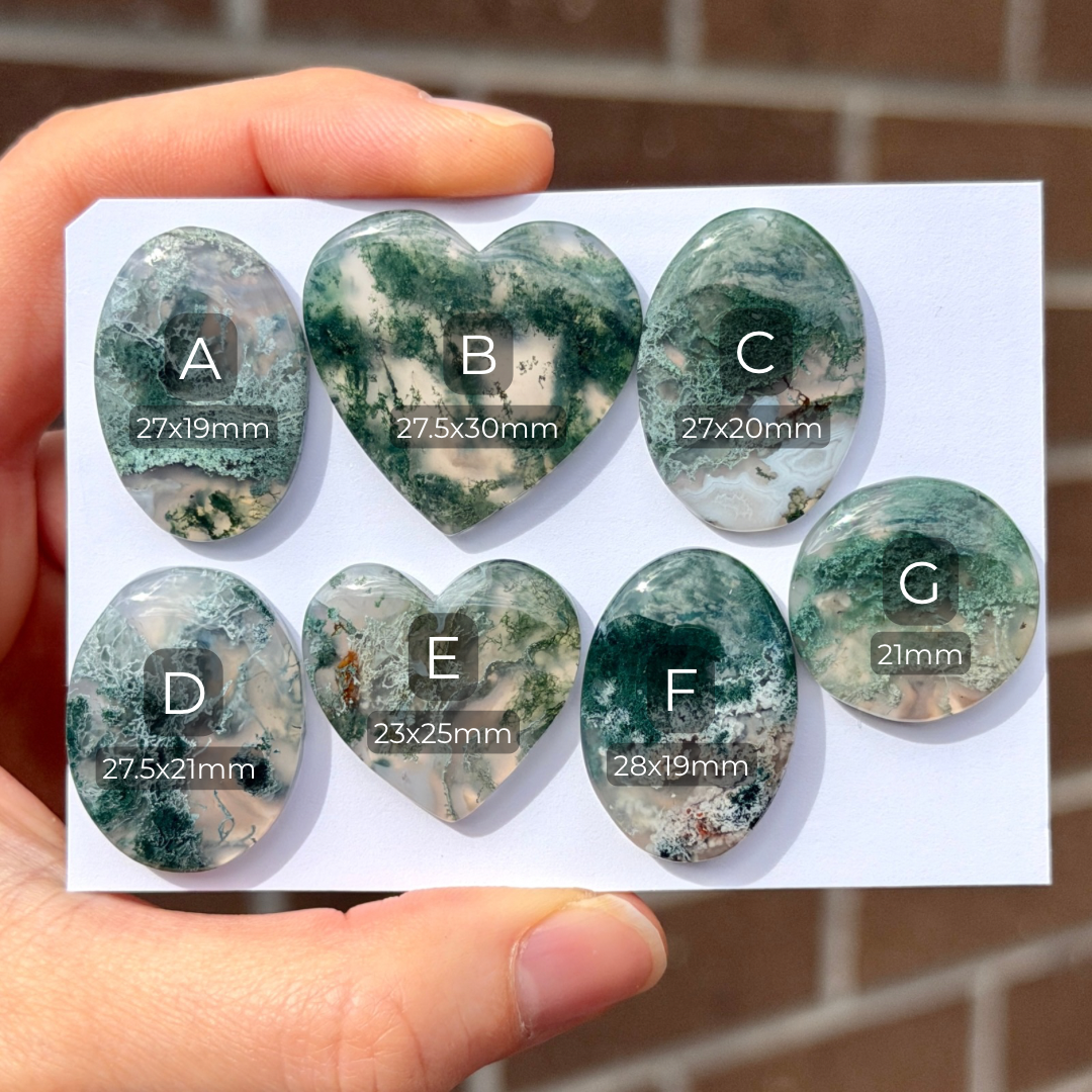 Horse Canyon Moss Agate Cabochon - Choose your Stone (W17)