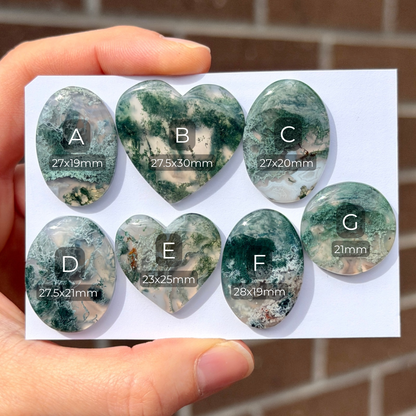 Horse Canyon Moss Agate Cabochon - Choose your Stone (W17)